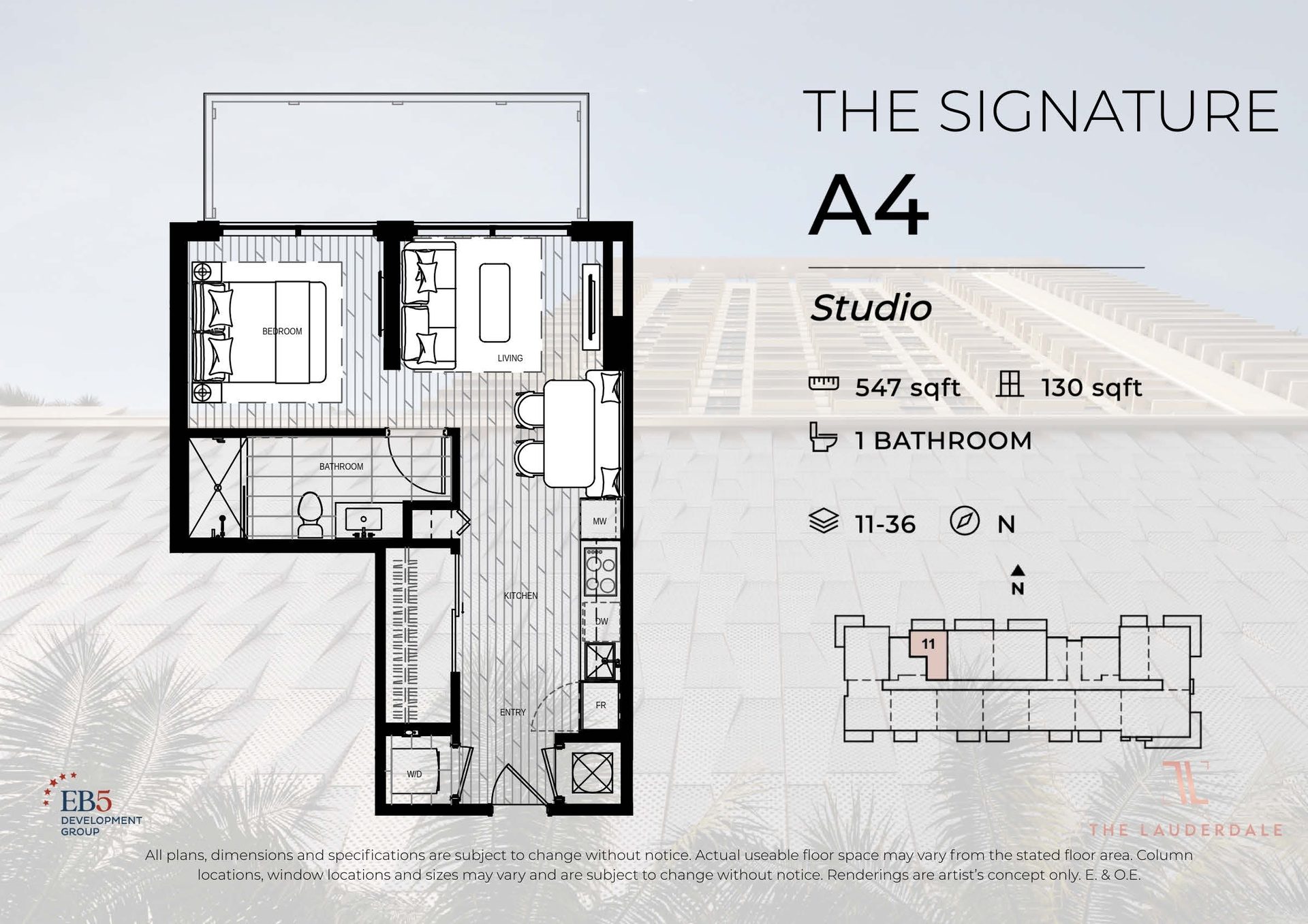 The Signature A4 — Studio Floor Plan