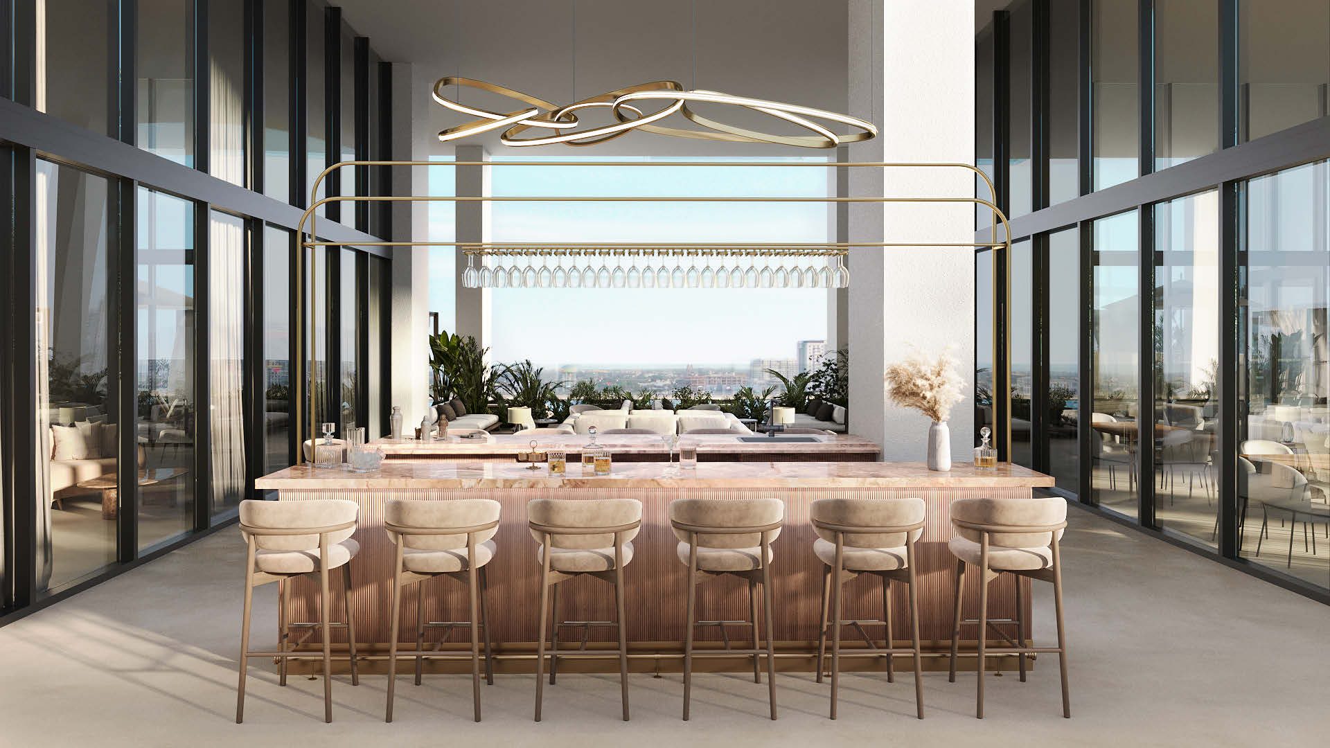 Wine bar at The Lauderdale