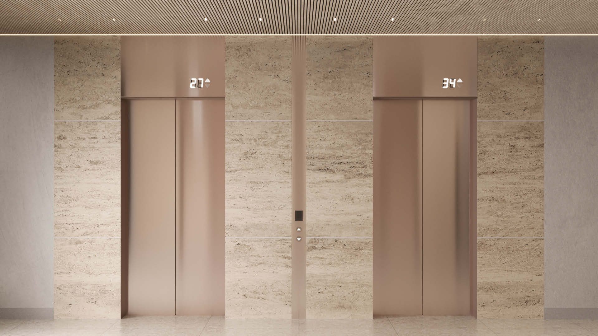 Luxury living room interior at The Lauderdale